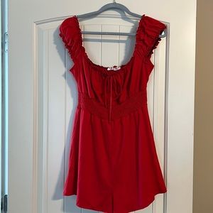 Red Romper from Blue Blush.